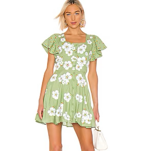 All Things Mochi Kay Dress in Green - Picture 11 of 11